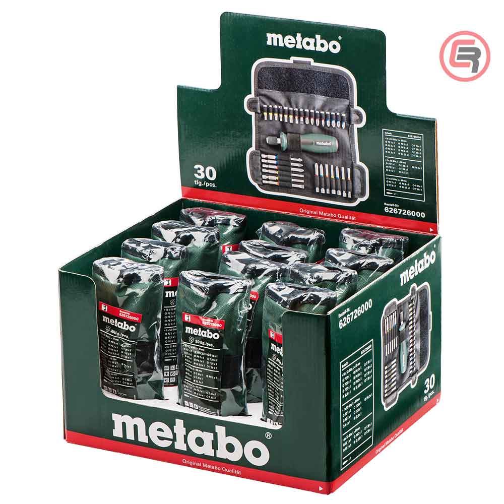Metabo Set Bitova + Ručka Za Bitove + Torbica “SP” 30 dijelni – 626726000 by Metabo 626726000 Garniture / Setovi Pribora
