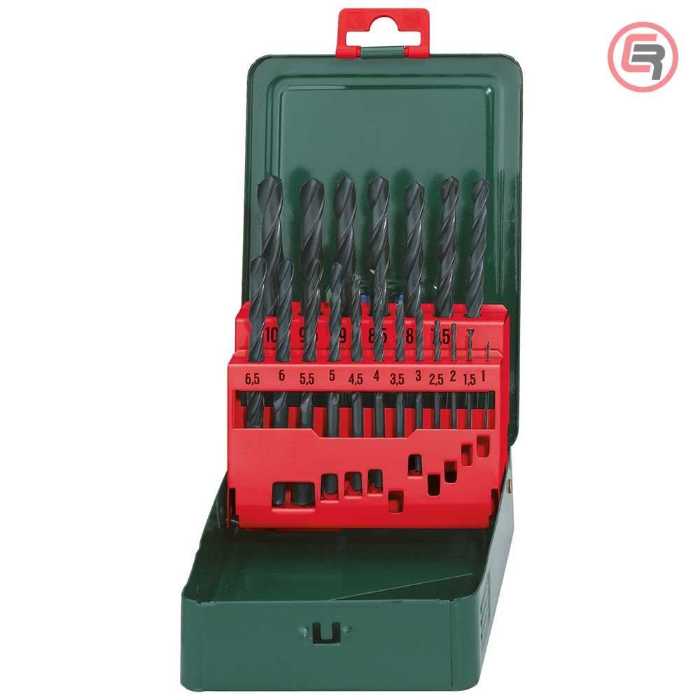 Metabo Garnitura Svrdala Za Metal HSS-R, 1-10 mm / 19 dijelna u Metalnoj Kutiji “SP” – 627151000 by Metabo 627151000