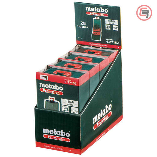 Metabo Garnitura Svrdala Za Metal HSS-R, 1-13 mm / 25 dijelna u Metalnoj Kutiji “SP” – 627152000 by Metabo 627152000