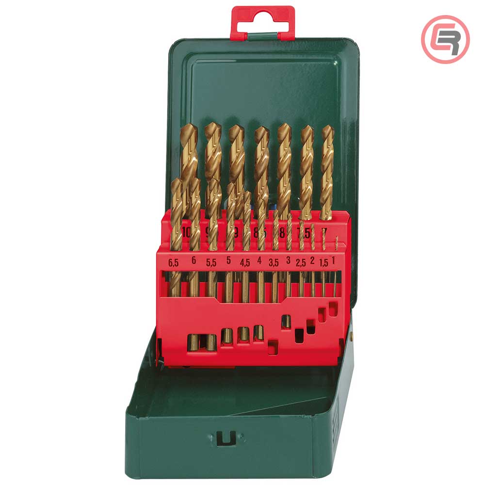 Metabo Garnitura Svrdala Za Metal HSS-TiN, 1-10 mm / 19 dijelna u Metalnoj Kutiji “SP” – 627156000 by Metabo 627156000