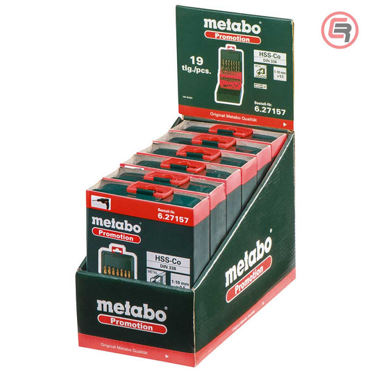 Metabo Garnitura Svrdala Za Metal HSS-Co, 1 – 10 mm / 19 dijelna u Metalnoj Kutiji “SP” – 627157000 by Metabo 627157000
