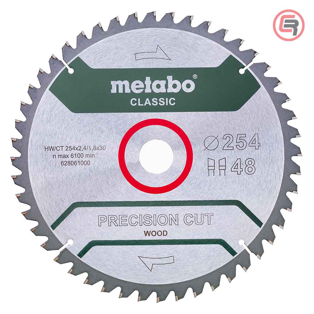Metabo List Kružne Pile 254 x 2,4 / 1,8 x 30 / Z = 48 Precision Cut Wood Classic – 628061000 by Metabo 628061000 Listovi Pila