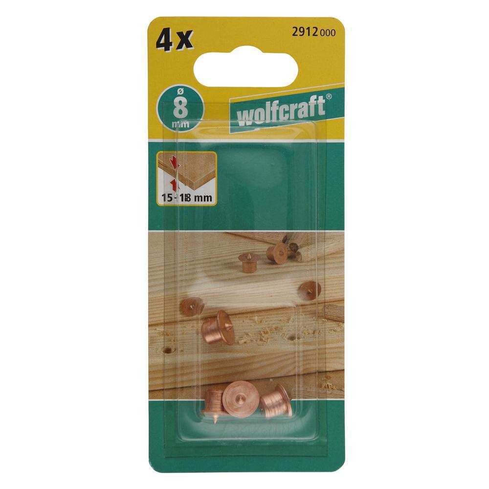 Wolfcraft Alat Za Centriranje – Vrhovi Za Označavnje Rupe Za Tiple 8 mm / 4 kom – 2912000 by Wolfcraft 2912000 Ostali