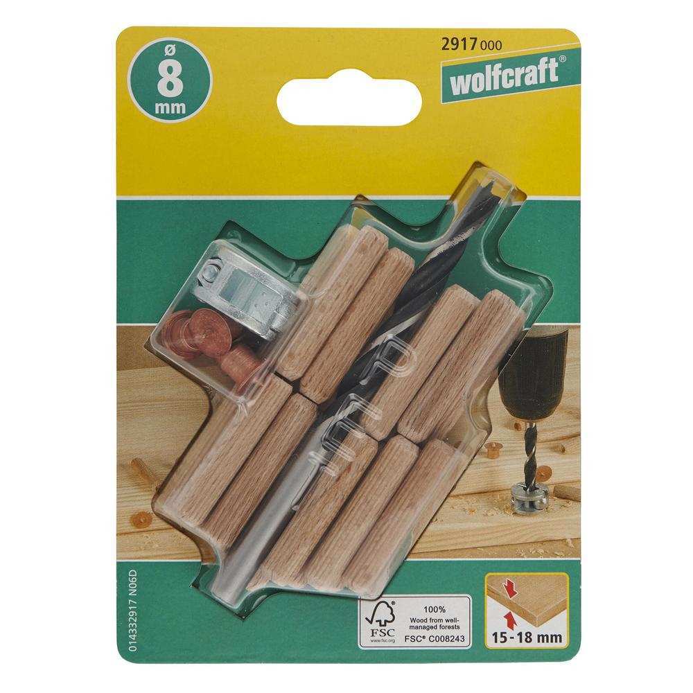 Wolfcraft Set Za Tiplanje 8 mm / 28 dijelni – 2917000 by Wolfcraft 2917000 Burgije / Svrdla - detalj 4