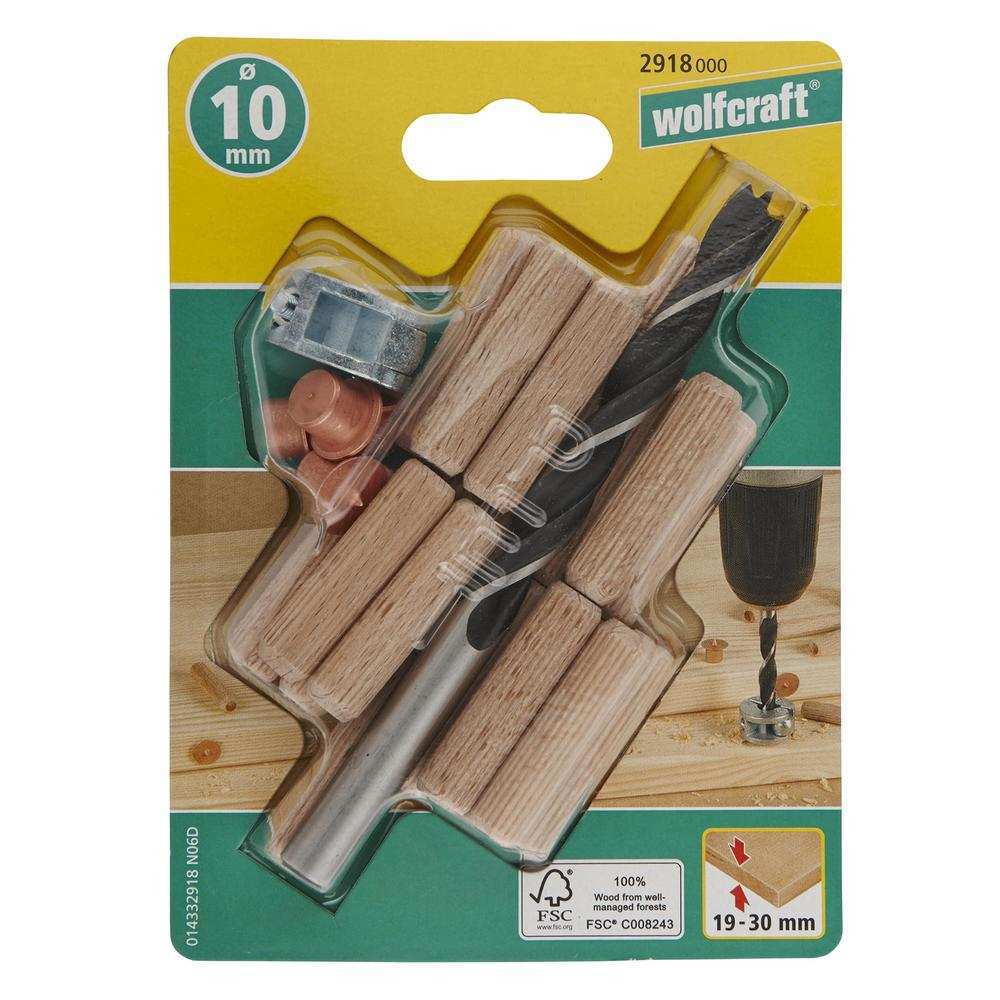 Wolfcraft Set Za Tiplanje 10 mm / 25 dijelni – 2918000 by Wolfcraft 2918000 Burgije / Svrdla - detalj 4