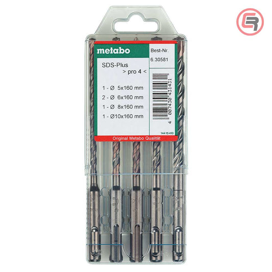 Metabo Pro 4 SDS-plus garnitura od 5 svrdala u plastičnoj kutiji