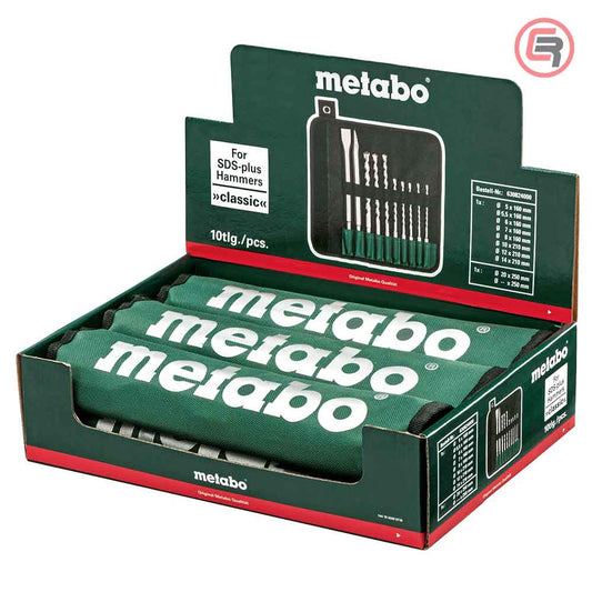 Metabo Set Špic + Sjekač + Svrdla 5 – 14mm SDS – plus “SP” / 10 dijelni – 630824000 by Metabo 630824000 Garniture / Setovi