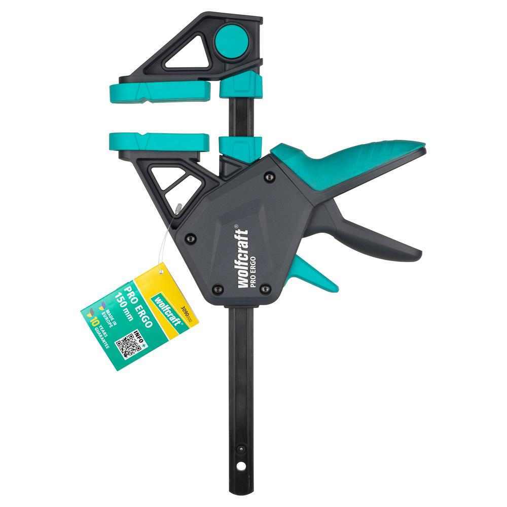 Wolfcraft Stega Jednoručna Brza PRO ERGO 150 mm – 3090000 by Wolfcraft 3090000 Stege