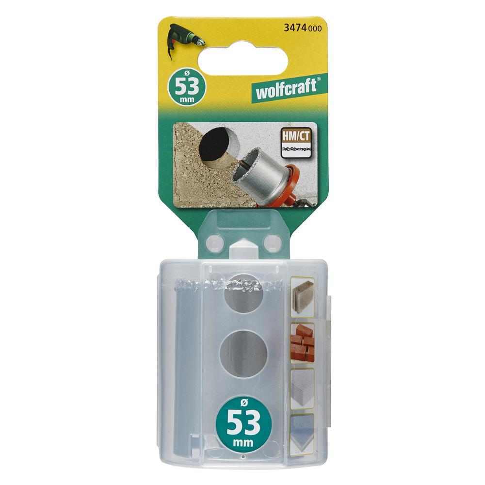 Wolfcraft Kruna Za Zidove Od Cigle i Kamena fi 53 / 55 mm Bez Nosača – 3474000 by Wolfcraft 3474000 Krune, Glodala - detalj 4