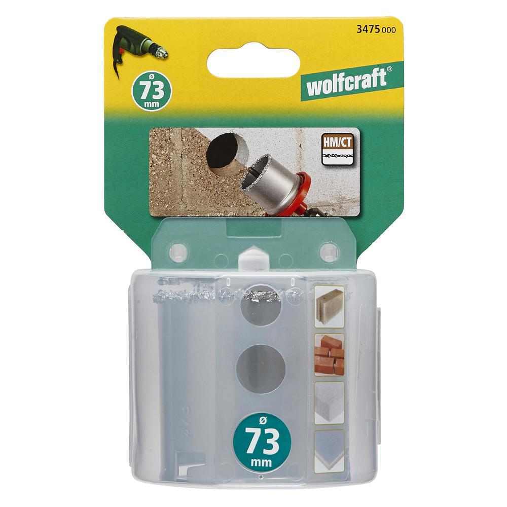 Wolfcraft Kruna Za Zidove Od Cigle i Kamena fi 73 / 55 mm Bez Nosača – 3475000 by Wolfcraft 3475000 Krune, Glodala - detalj 4