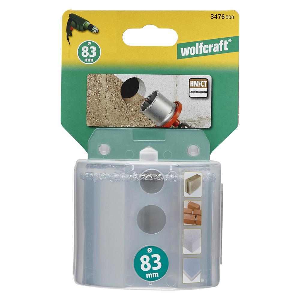Wolfcraft Kruna Za Zidove Od Cigle i Kamena fi 83 / 55 mm Bez Nosača – 3476000 by Wolfcraft 3476000 Krune, Glodala - detalj 4