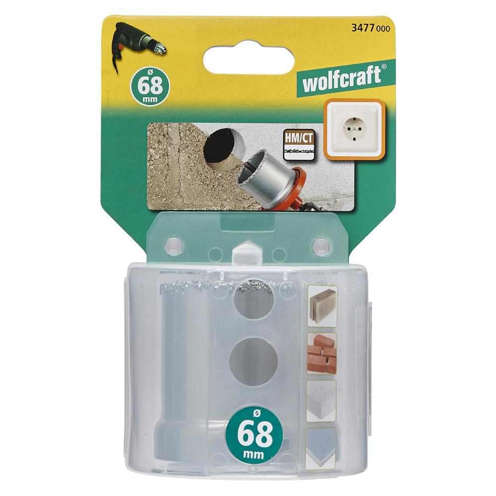 Wolfcraft Kruna Za Zidove Od Cigle i Kamena fi 68 / 55 mm Bez Nosača – 3477000 by Wolfcraft 3477000 Krune, Glodala - detalj 4