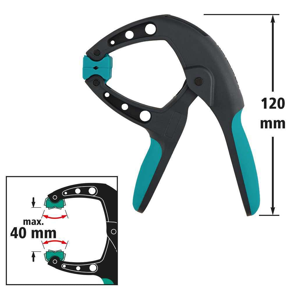 Wolfcraft Stega Sa Oprugom Pro Ergo FZH 40 / 40 mm – 3626000 by Wolfcraft 3626000 Stege - detalj 6