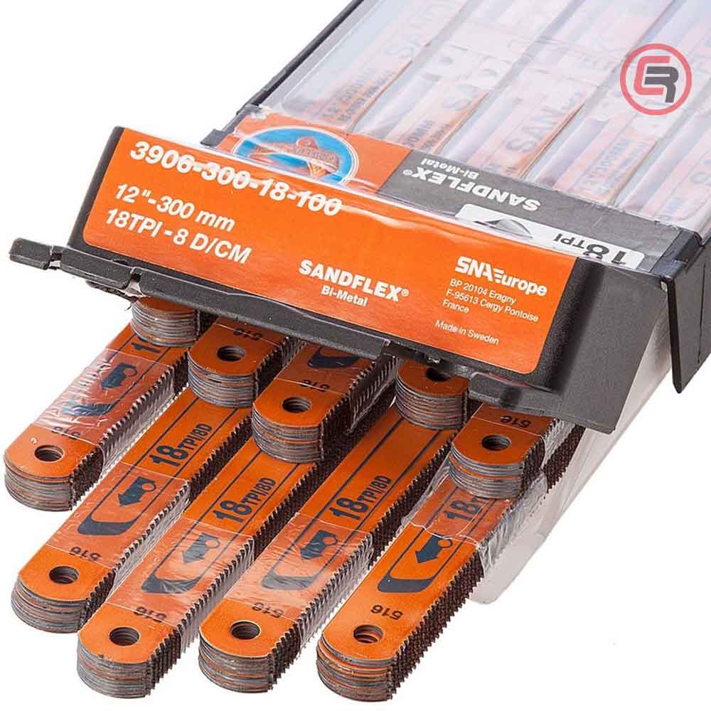 Bahco List Ručne Pile Za Metal SANDFLEX 300 mm Bi-Metal 24z / 3906-300-24-100 by Bahco 3906-300-24-100 Ručni Rezni Alat i