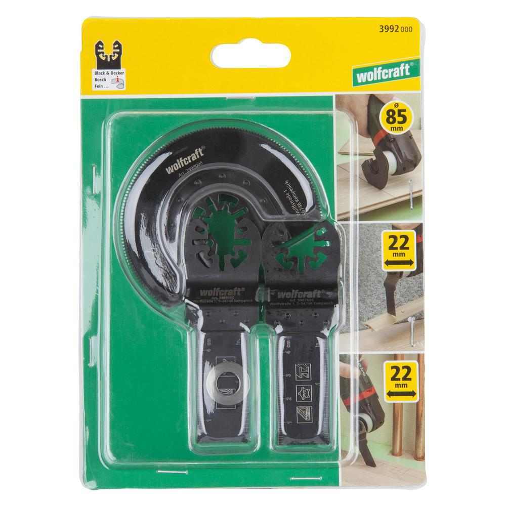 Wolfcraft Set Pila PRO Za Multifunkcionalni Alat Drvo / Metal / 3 dijelni – 3992000 by Wolfcraft 3992000 Listovi Pila