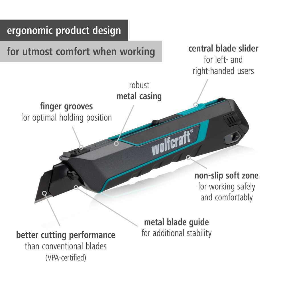 Wolfcraft Skalper Metalno Kučište Profesionalni 18 mm Pro Safety – 4290000 by Wolfcraft 4290000 Ručni Rezni Alat i Pribor