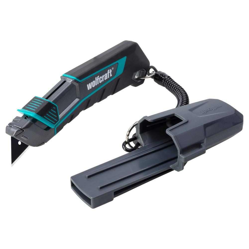 Wolfcraft Skalper Metalno Kučište Sa Trapeznom Oštricom 61 x 0,65 mm Pro Safety Sa Futrolom i Vezicom – 4292000 by