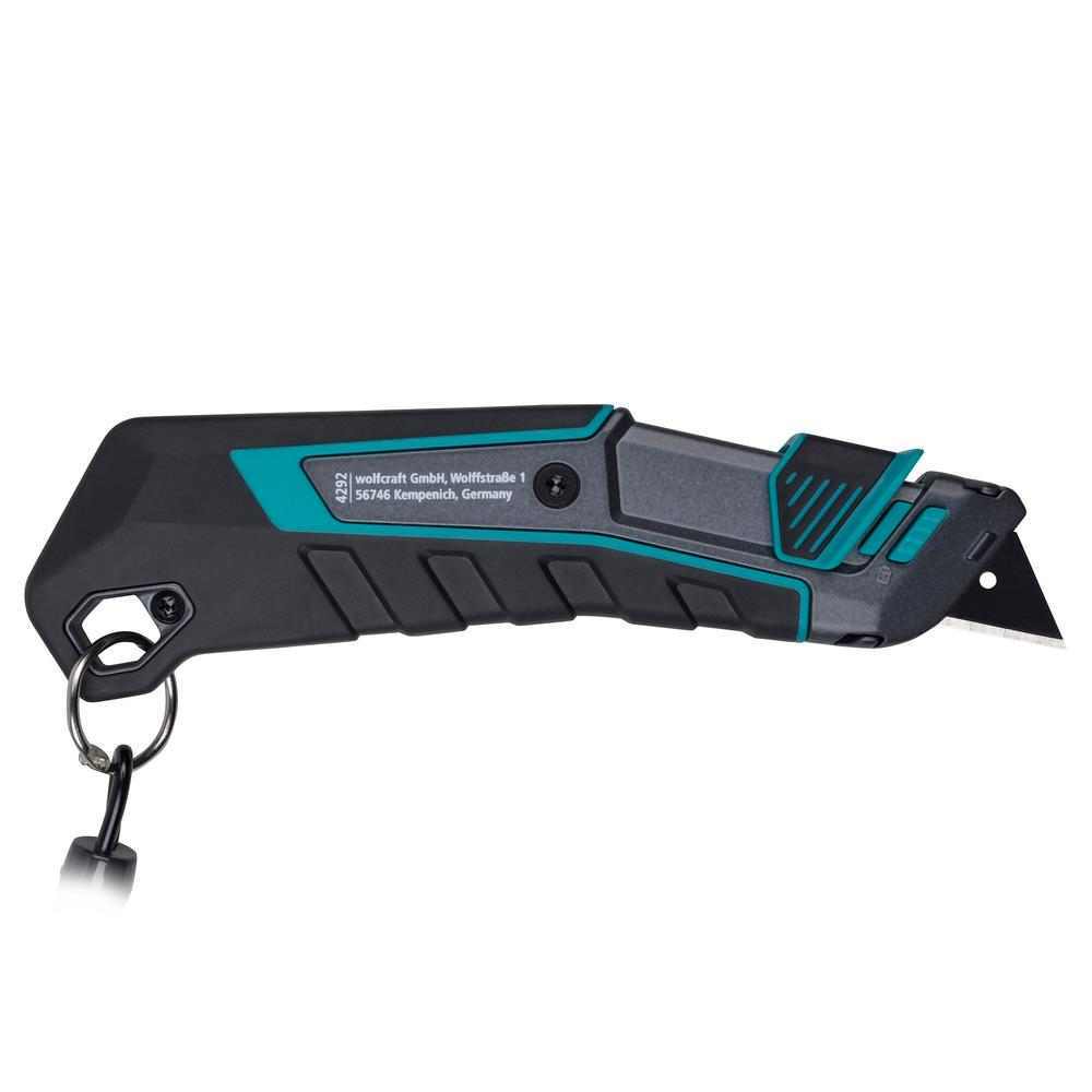 Wolfcraft Skalper Metalno Kučište Sa Trapeznom Oštricom 61 x 0,65 mm Pro Safety Sa Futrolom i Vezicom – 4292000 by