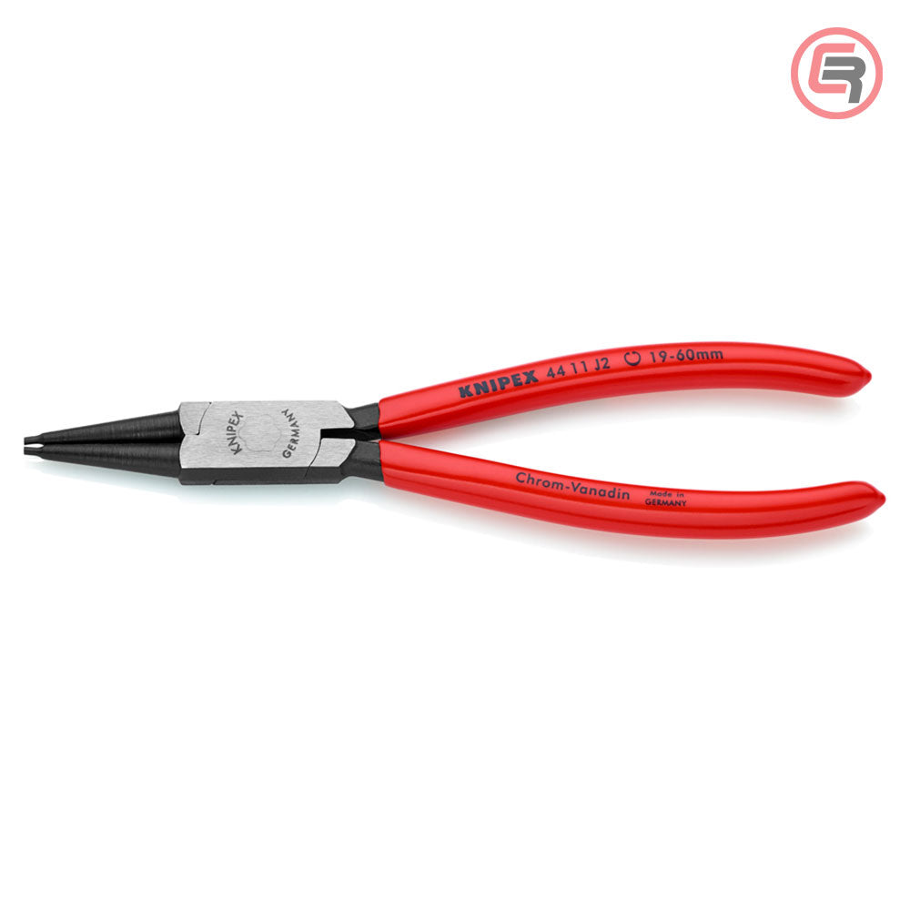Knipex Kliješta Za Seger Osigurače Unutrašnja Ravna (fi 19-60 mm) 180 mm – 44 11 J2 by Knipex 44 11 J2 Kliješta Za Seger