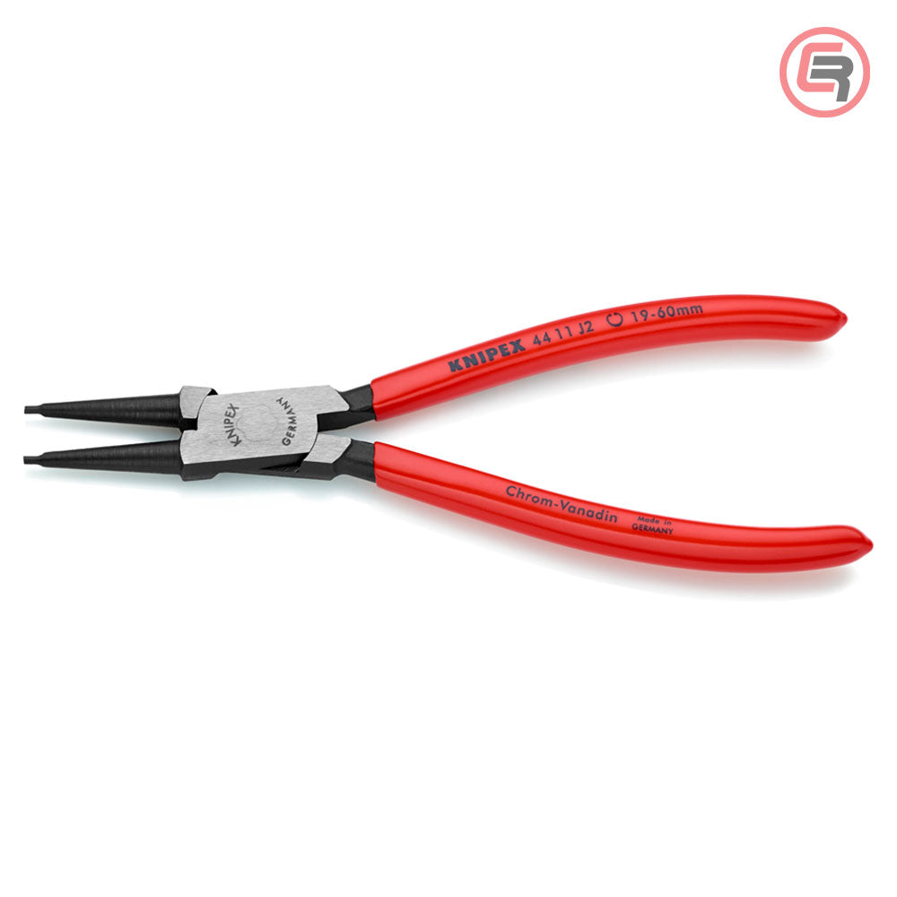 Knipex Kliješta Za Seger Osigurače Unutrašnja Ravna (fi 19-60 mm) 180 mm – 44 11 J2 by Knipex 44 11 J2 Kliješta Za Seger