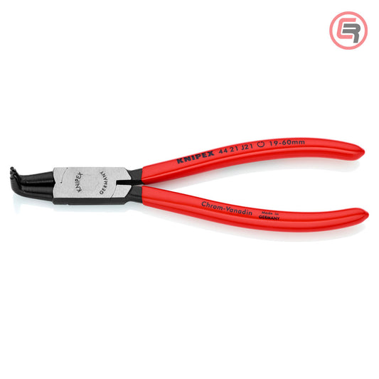 Knipex Kliješta Za Seger Osigurače Unutrašnja Kriva (fi 19-60 mm) 170 mm – 44 21 J21 by Knipex 44 21 J21 Kliješta Za Seger
