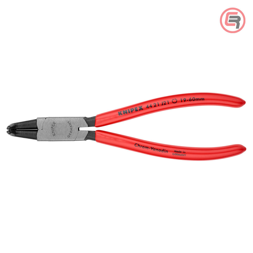Knipex Kliješta Za Seger Osigurače Unutrašnja Kriva (fi 19-60 mm) 170 mm – 44 21 J21 by Knipex 44 21 J21 Kliješta Za Seger