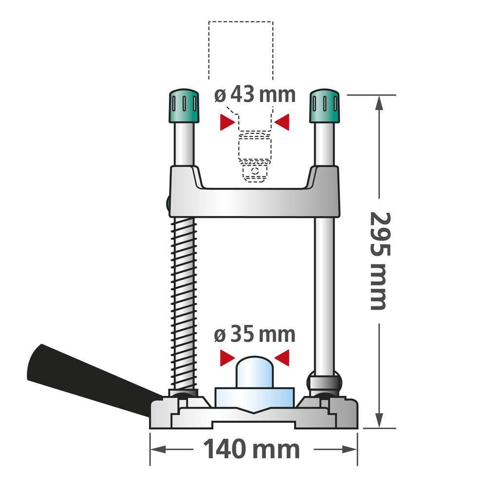 Wolfcraft Prenosni Stalak Za Bušilicu Tecmobil fi 43 mm – 4522000 by Wolfcraft 4522000 Ostali Pribor Za Bušilice - detalj 2