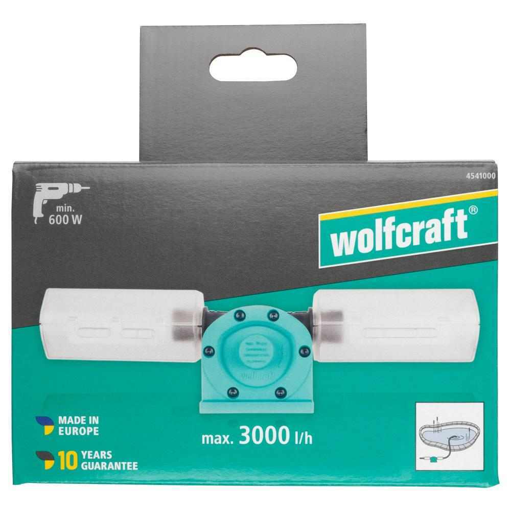 Wolfcraft Pumpa Pretočna Za Bušilicu Plastično Kućište PRO 3000 l/h – 4541000 by Wolfcraft 4541000 Ostali Pribor Za