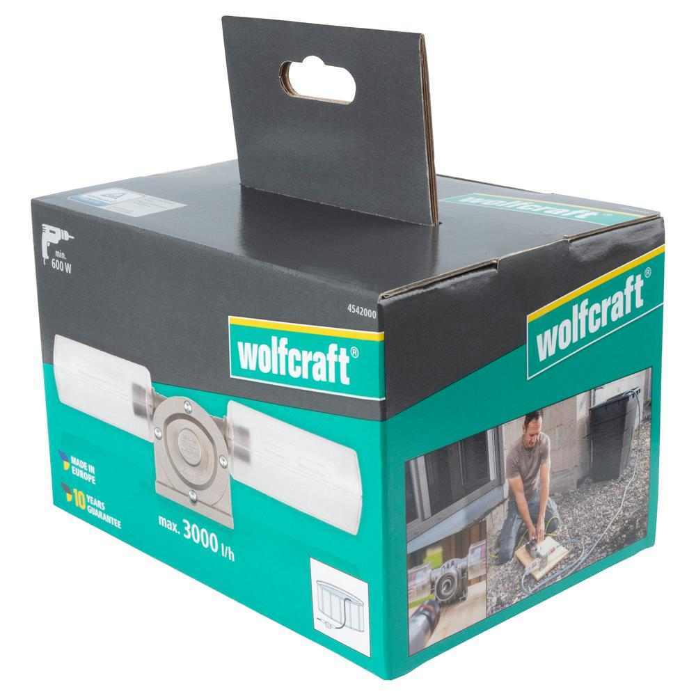Wolfcraft Pumpa Pretočna Za Bušilicu Plastično Kućište PRO MAX 3000 l/h – 4542000 by Wolfcraft 4542000 Ostali Pribor Za