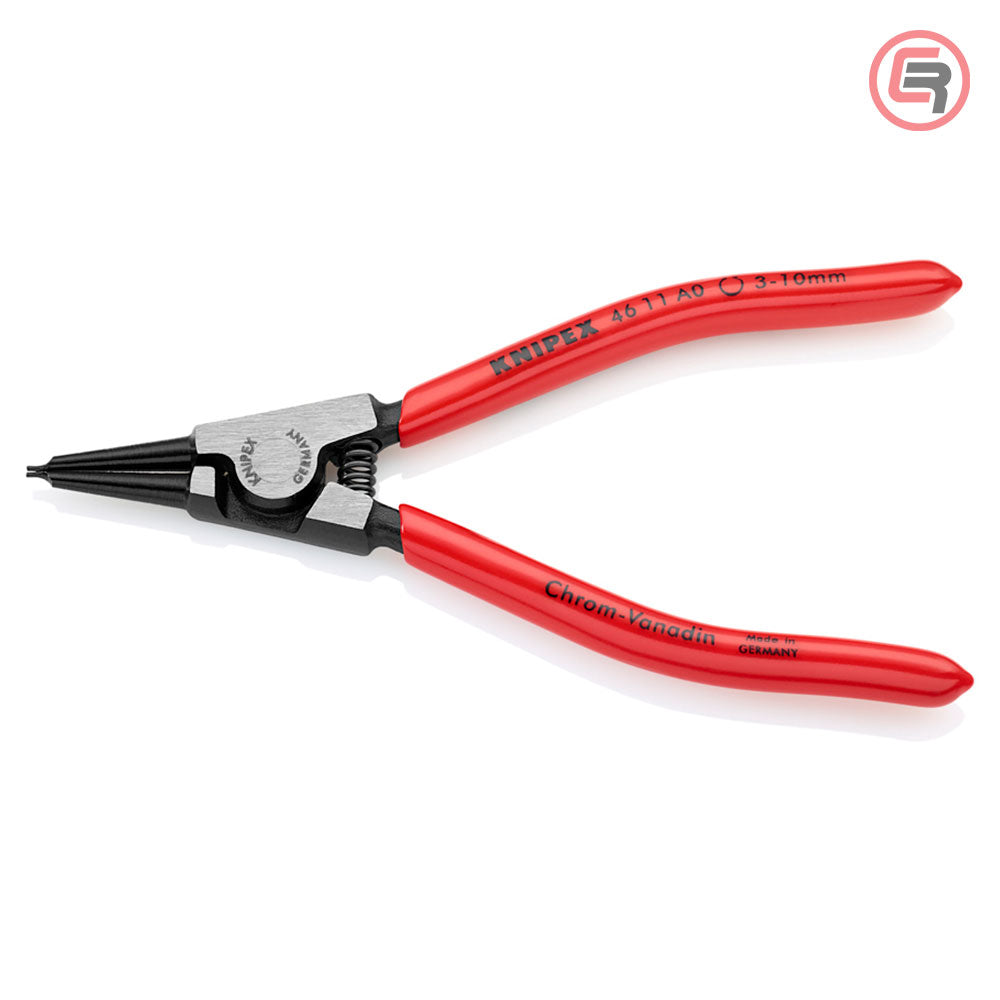 Knipex Kliješta Za Seger Osigurače Vanjska Ravna (fi 3-10 mm) 140 mm – 46 11 A0 by Knipex 46 11 A0 Kliješta Za Seger