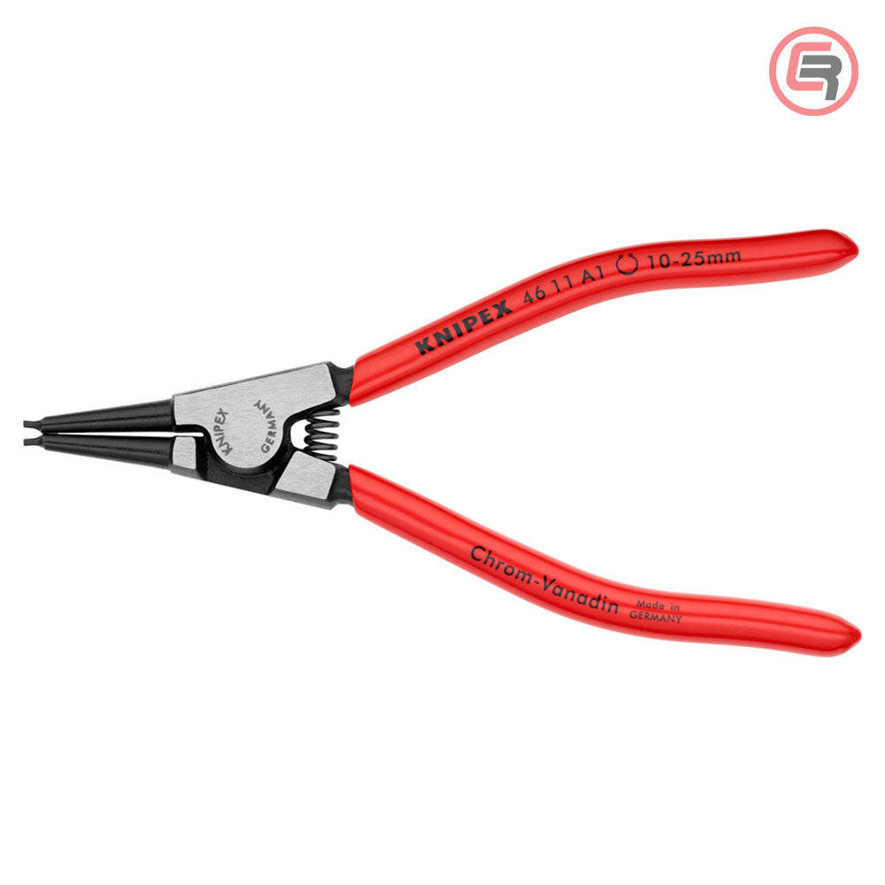 Knipex Kliješta Za Seger Osigurače Vanjska Ravna (fi 10-25 mm) 140 mm – 46 11 A1 by Knipex 46 11 A1 Kliješta Za Seger