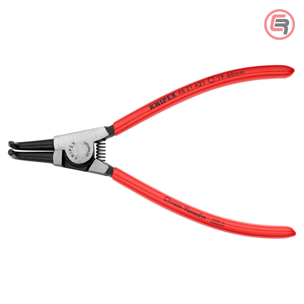Knipex Kliješta Za Seger Osigurače Vanjska Kriva (fi 19-60 mm) 170 mm – 46 21 A21 by Knipex 46 21 A21 Kliješta Za Seger