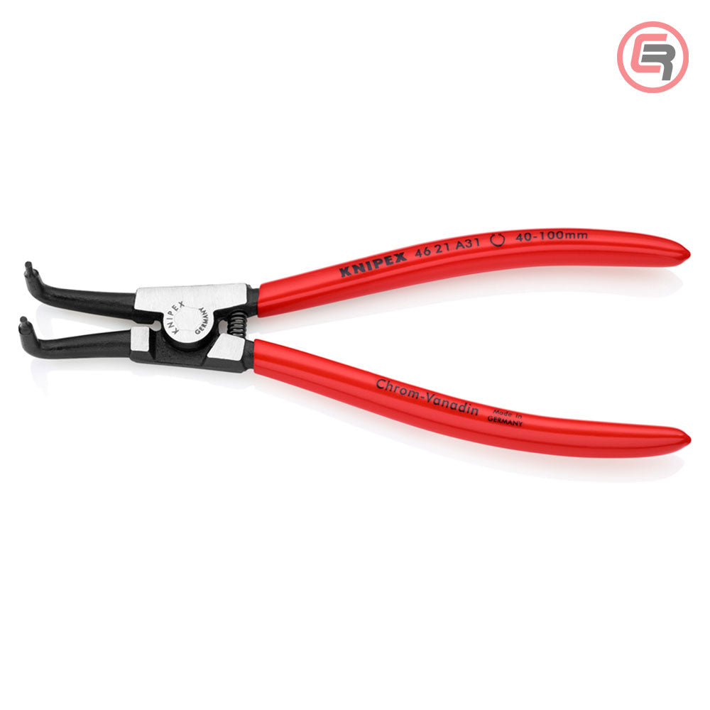 Knipex Kliješta Za Seger Osigurače Vanjska Kriva (fi 40-100 mm) 200 mm – 46 21 A31 by Knipex 46 21 A31 Kliješta Za Seger