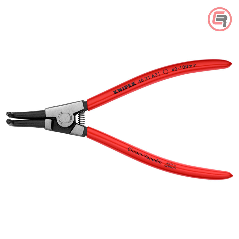 Knipex Kliješta Za Seger Osigurače Vanjska Kriva (fi 40-100 mm) 200 mm – 46 21 A31 by Knipex 46 21 A31 Kliješta Za Seger