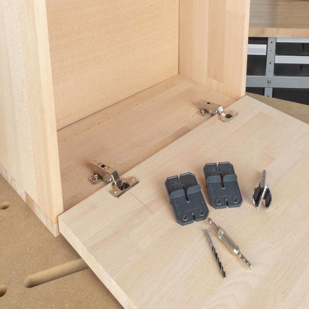 Wolfcraft Set Za Montažu Šarki fi 35 mm / 5 dijelni – 4656000 by Wolfcraft 4656000 Ostali Alati i Pribor - detalj 8