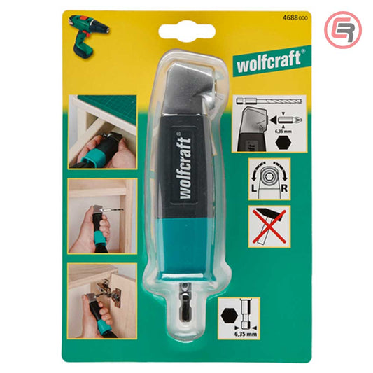 Wolfcraft Kutni Ugaoni Nastavak Za Odvijanje 90* Do Max 13 Nm i 400 okr/min – 4688000 by Wolfcraft 4688000 Odvijači /