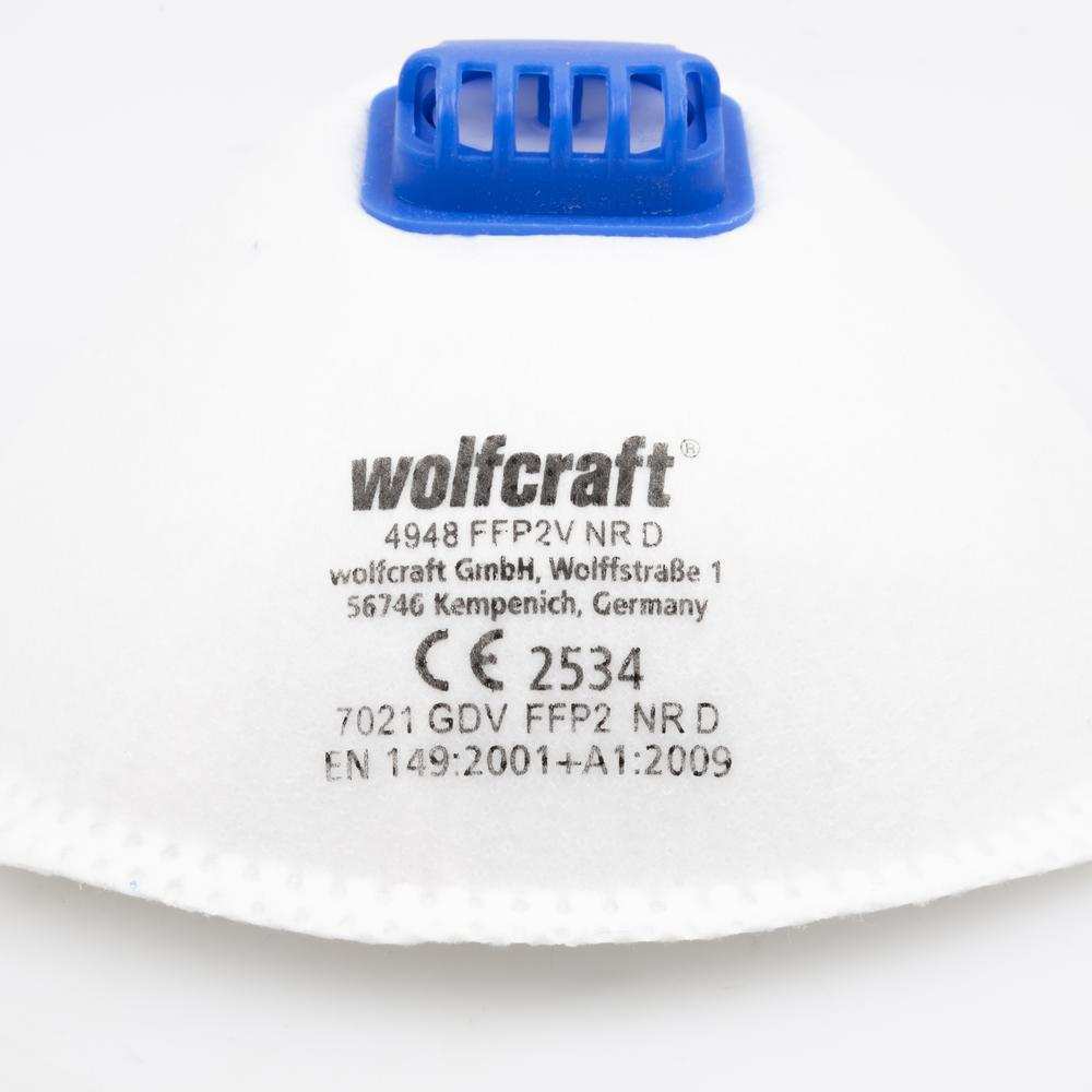 Wolfcraft Zaštitna Maska Sa Ventilom FFP2 (CE) / 15 kom – 4948000 by Wolfcraft 4948000 Ostali Alati i Pribor - detalj 4