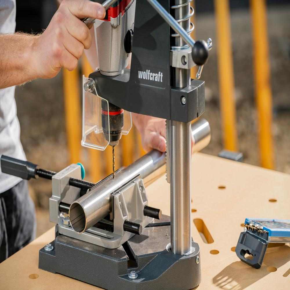 Wolfcraft Stalak Za Bušilicu PRO Prihvata fi 43 / 203 x 307 x 56 5mm – 5029000 by Wolfcraft 5029000 Ostali Pribor Za