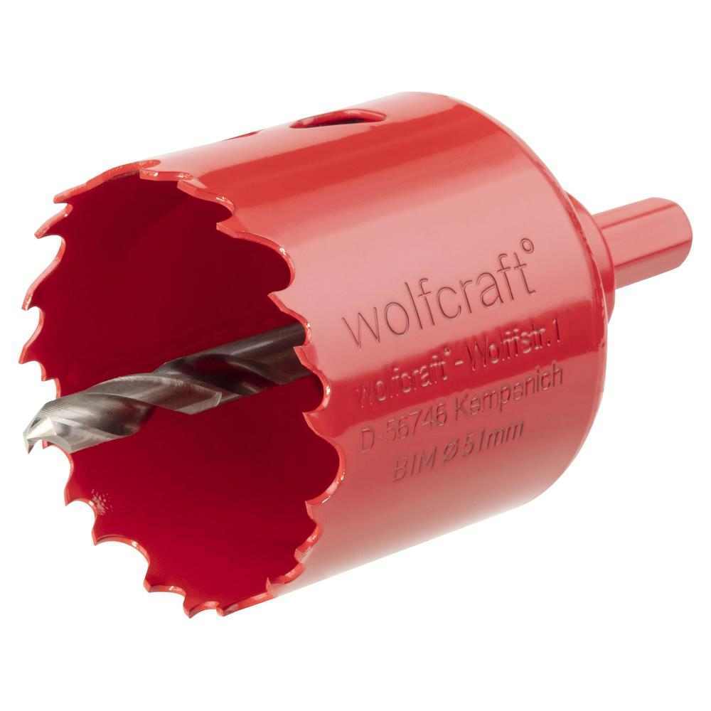 Wolfcraft Kruna HSS Bi-Metal fi 51 mm / 6-Kutni Prihvat 9,5 mm – 5471000 by Wolfcraft 5471000 Krune, Glodala