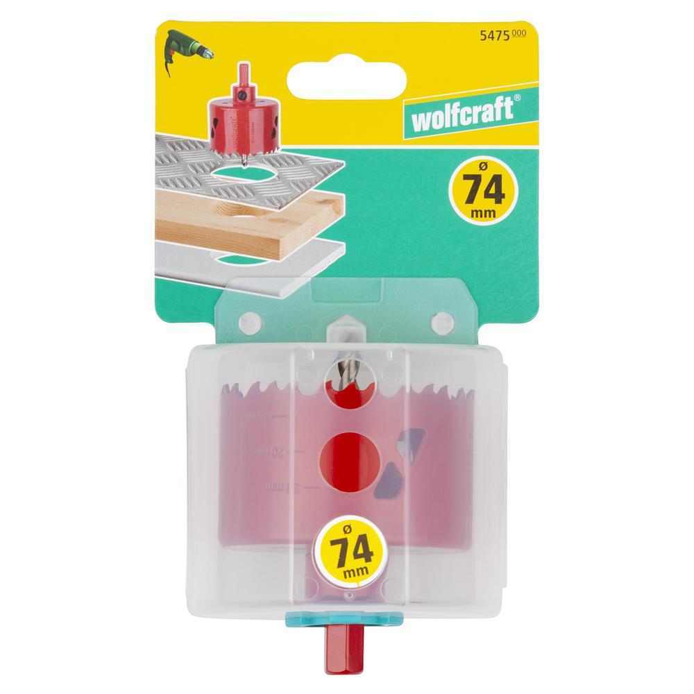 Wolfcraft Kruna HSS Bi-Metal fi 74 mm / 6-Kutni Prihvat 11 mm – 5475000 by Wolfcraft 5475000 Krune, Glodala - detalj 7