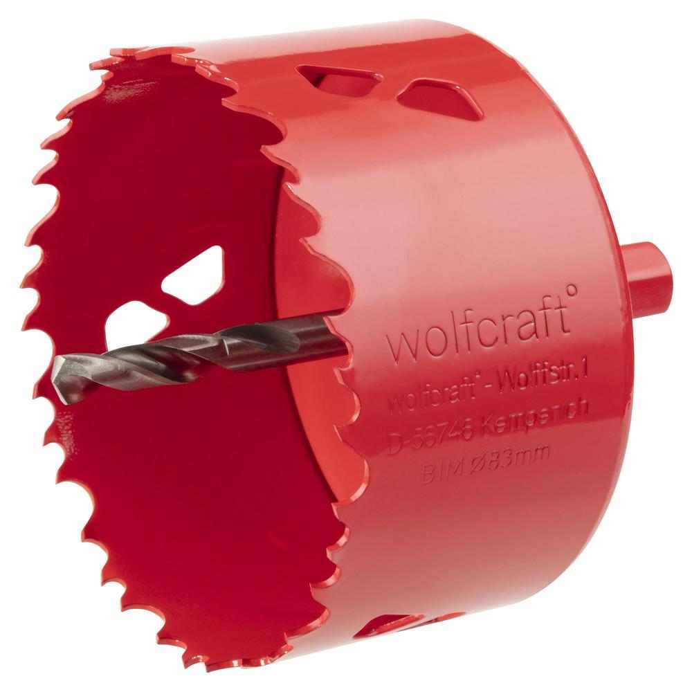 Wolfcraft Kruna HSS Bi-Metal fi 83 mm / 6-Kutni Prihvat 11 mm – 5476000 by Wolfcraft 5476000 Krune, Glodala