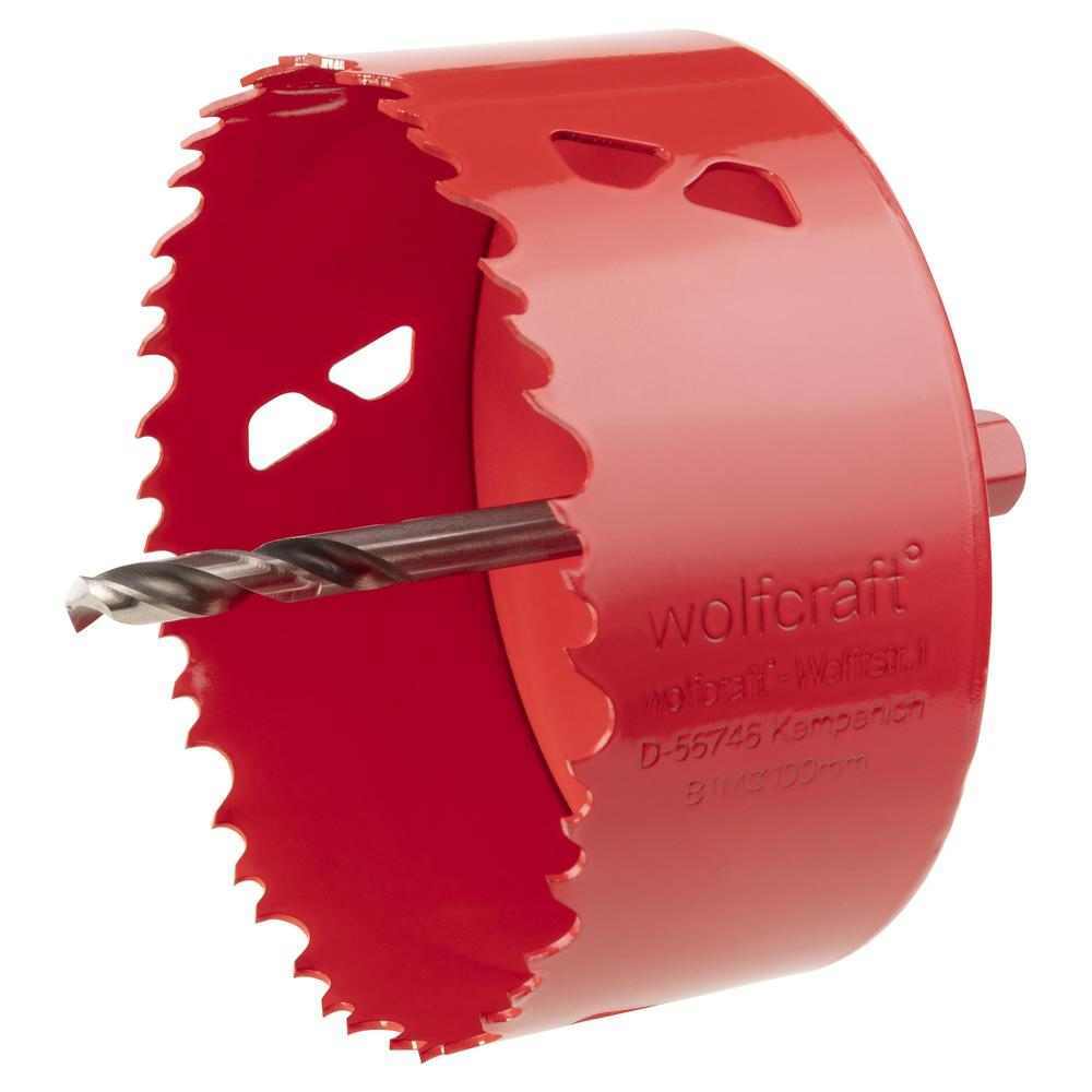 Wolfcraft Kruna HSS Bi-Metal fi 100 mm / 6-Kutni Prihvat 11 mm – 5493000 by Wolfcraft 5493000 Krune, Glodala