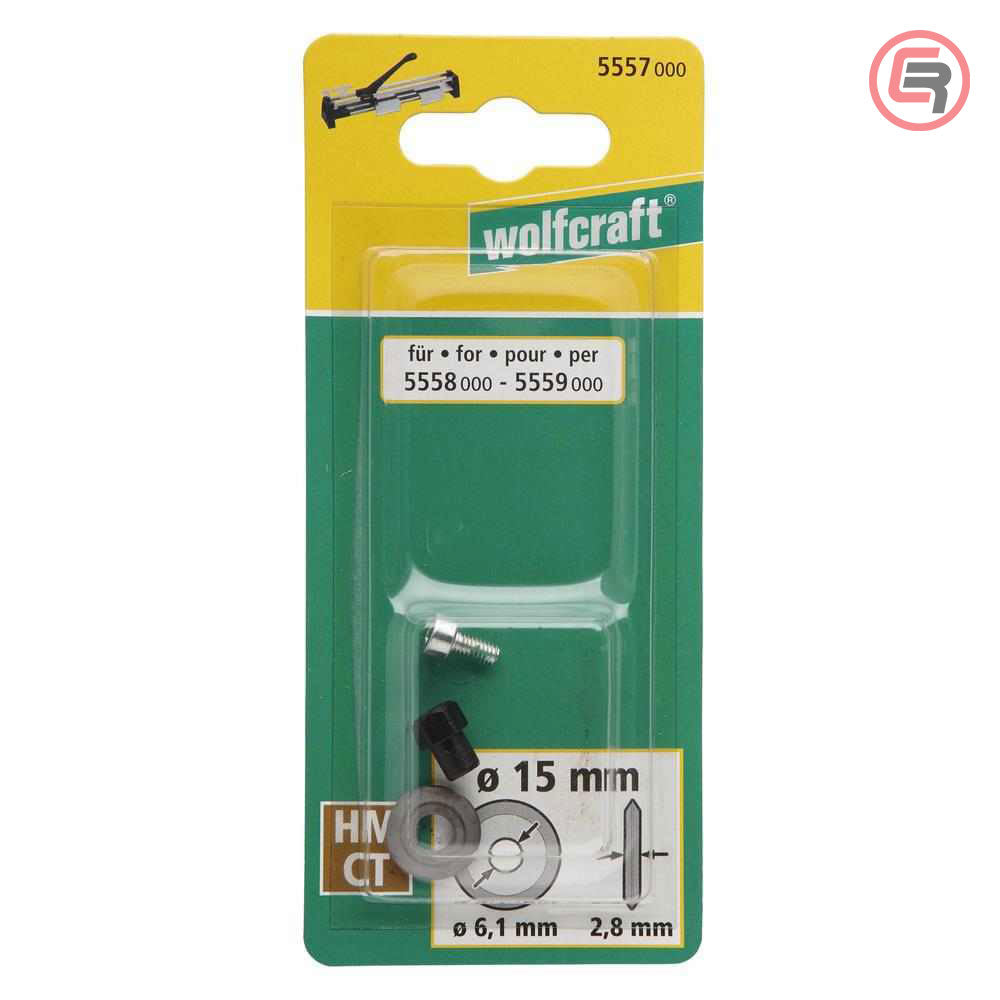 Wolfcraft Kružni Nožić Za Rezač Pločica 15 mm Wolfram – Karbid / 5557000 by Wolfcraft 5557000 Ručni Rezni Alat i Pribor