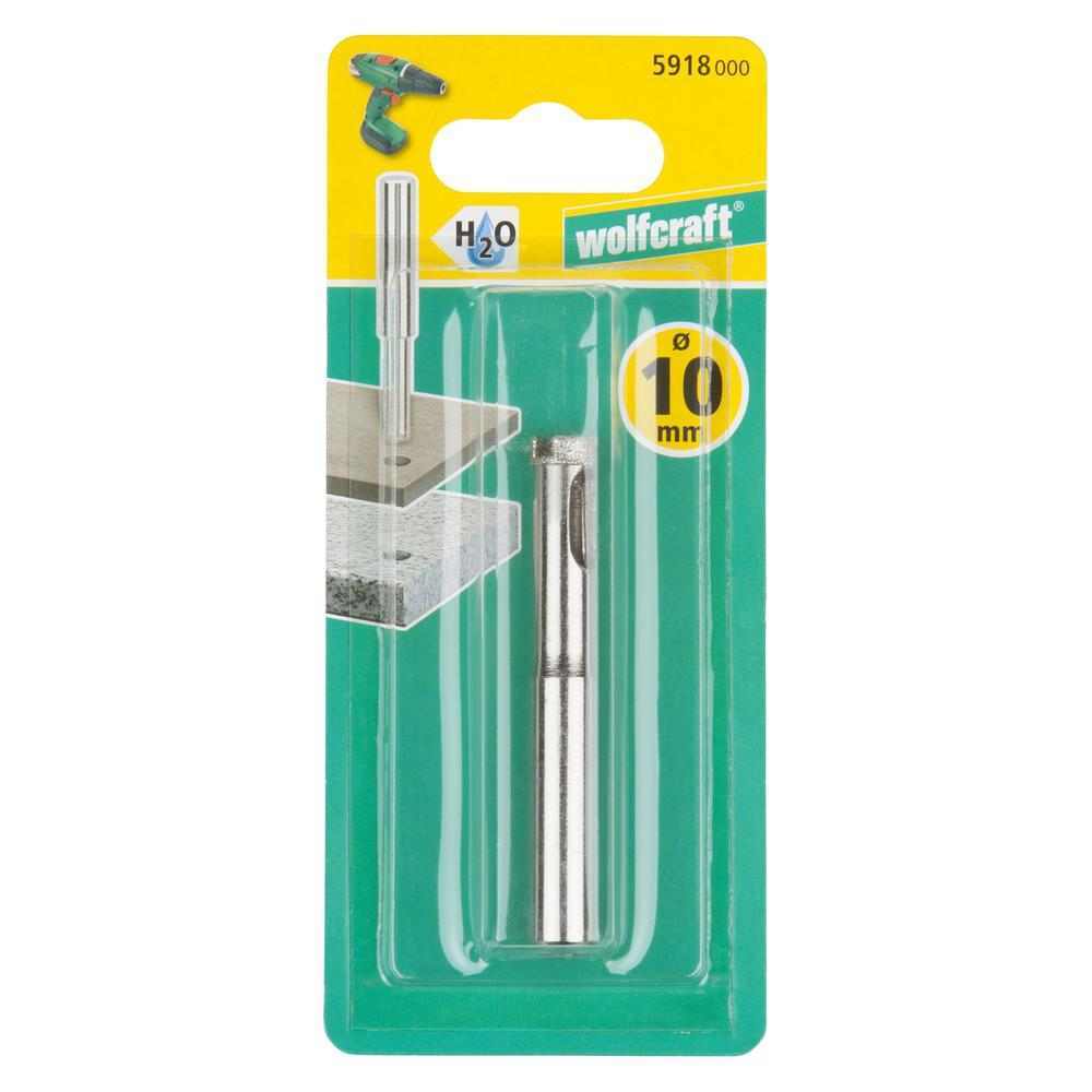Wolfcraft Dijamantno Svrdlo Kruna “CERAMIC” 10 x 30 mm / Osovina 10 mm – 5918000 by Wolfcraft 5918000 Krune, Glodala