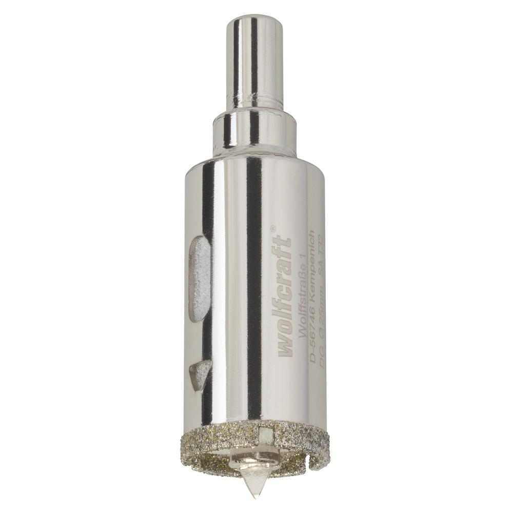 Wolfcraft Kruna Dijamantna Za Pločice “Ceramic” fi 25 / 45 mm Osovina 10 mm – 5924000 by Wolfcraft 5924000 Krune, Glodala