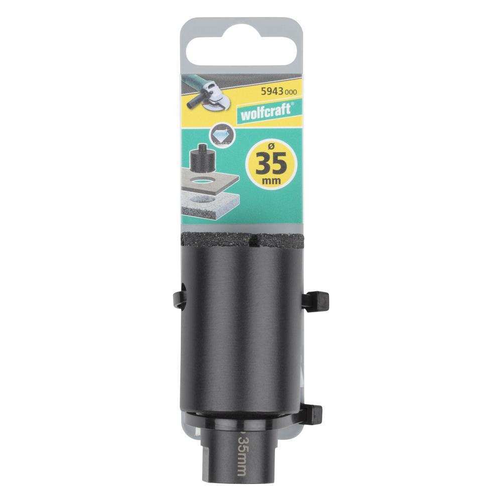 Wolfcraft Kruna Dijamantna Za Pločice “Ceramic” fi 35 / 45 mm M14 Suho Bušenje – 5943000 by Wolfcraft 5943000 Krune Za