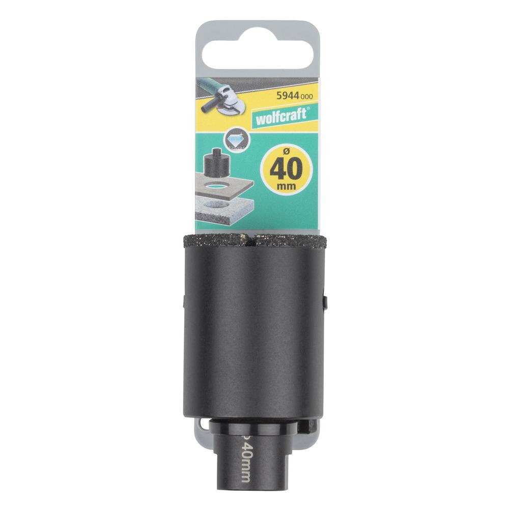 Wolfcraft Kruna Dijamantna Za Pločice “Ceramic” fi 40 / 45 mm M14 Suho Bušenje – 5944000 by Wolfcraft 5944000 Krune Za