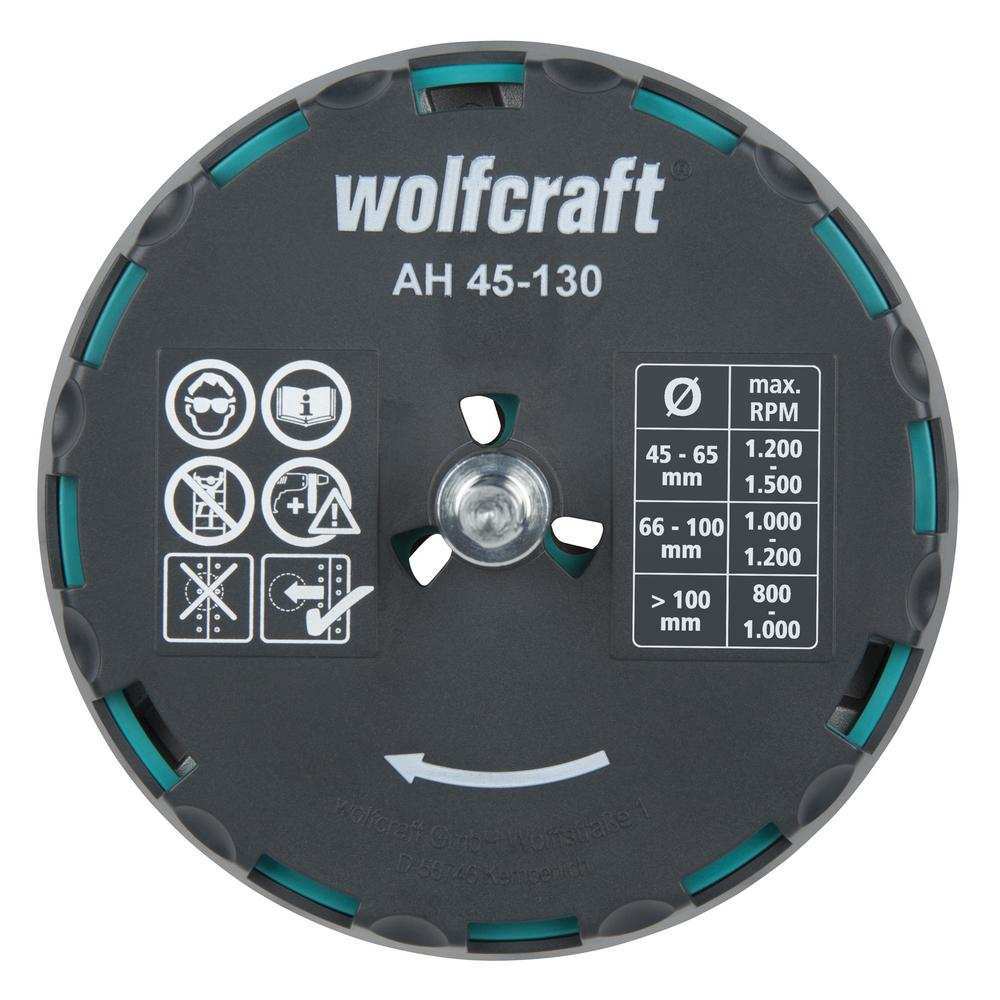 Wolfcraft Podesiva Krunska Pila Za Meko Drvo i Rigips fi 45 – 130 mm – 5978000 by Wolfcraft 5978000 Krune, Glodala - detalj 3