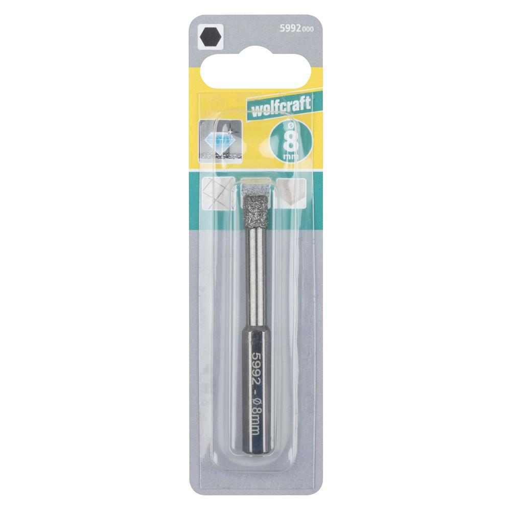 Wolfcraft Dijamantno Svrdlo Za Suho Bušenje 6-STR Prihvat / fi 8 x 40 mm – 5992000 by Wolfcraft 5992000 Krune, Glodala