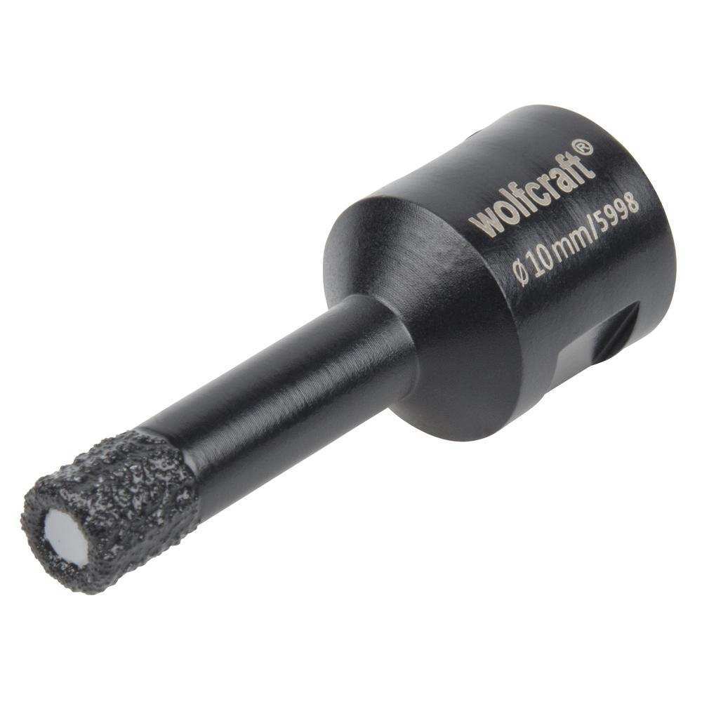 Wolfcraft Kruna Dijamantna Za Pločice “Ceramic” fi 10 / 35 mm M14 Suho Bušenje – 5998000 by Wolfcraft 5998000 Krune Za
